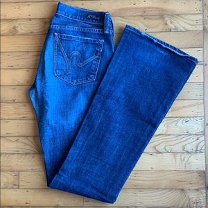 Nordstrom Anniversary Logo Pocket Bootcut Jeans